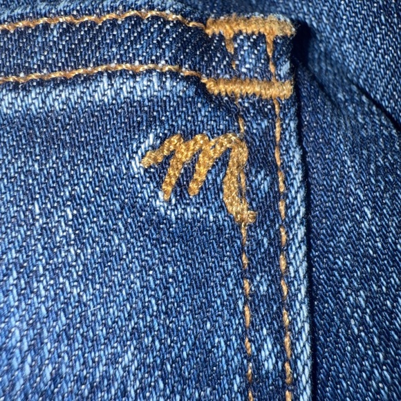 Madewell 9" Mid-Rise Skinny Jeans in Paloma Wash: Raw-Hem Edition Size 31” - Picture 4 of 9